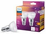 Philips 6.3-Watt (50-Watt) PAR20 Reflector LED Dimmable Flicker Free Light Bulb - Soft White (2700K), 2 pk