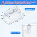 DA97-12650A Door Shelf Bin Only for Right Side Samsung Refrigerator Door Shelf Replacement for Samsung RF263BEAESR RF261BEAESR RF260BEAESR Door Bin for Samsung Fridge Door Shelves With 5 Fridge Magnet