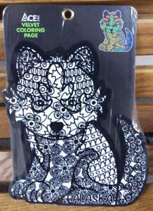 Ace USA Velvet Coloring Page Ages 3+ Set of 3 Pack