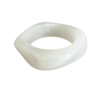 White Resin Bangle