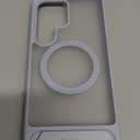 TORRAS Strong Magnetic & Seamless Stand for Samsung Galaxy S25 Ultra Case, Fit for MagSafe, MilGrade Drop Protection, Kickstand for Samsung Galaxy S25 Ultra Case, Translucent Back/Silverblue Edge