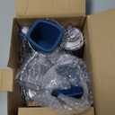 Geedel Rotary Cheese Grater, Kitchen Mandoline Vegetable Slicer with 3 Interchangeable Blades, Easy to Clean Rotary Grater Slicer for Fruit, Vegetables, Nuts (Blue)