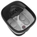 Collapsible Foot Spa with Heat and Remote, Heated Foot Bath Massager with Timer, and 24 Motorized Shiatsu Massage Balls, Foot Soaking Tub Supports Hot/Cold Water Soaking (Black)