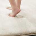 MINIDEAR Bathroom Rugs 32x20 Beige - Thick Memory Foam Bath Mat, Ultra Soft & Plush Fluffy, Non-Slip, Quick Dry, Absorbent Washable Floor Microfiber Mat for Tub, Home Decor Accessories