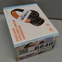 AILIHEN Kids Headphones, I35 On-Ear Headphones for School, Safe Volume 93dB, HD Mic Stereo Headphone for Kid Girls Boys, Foldable 3.5mm Wired for Chromebook, Laptop, Computer, Tablet (Black Orange)