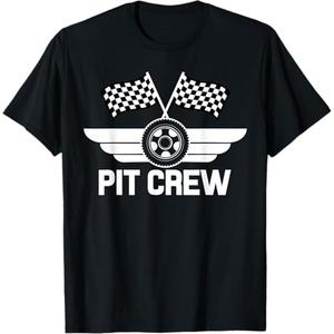Pit Crew Vintage Race Car Lover Racing Fan Racer T-Shirt