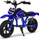 Electric Motorcycle for Kids, 300W Electric Motorcycle, 3-Speed Modes Motorcycle for Kids Ages 3-7, Electric Motocross Off-Road Motorcycle Mini Dirt Motorcycle Blue