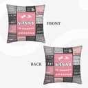 3 x Nanny Gifts, Gifts for Nanny Pillow Cover 18x18 Inch, Best Nannie Birthday Ever Gift from Grandchildren/Grandkids