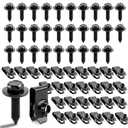 Upgraded 60 PCS 1/4" U-Nut Clips & Hex Head Body Bolts Kit, Automotive Fasteners (30 Sets)  Fender Bolts, Bumper Screws & Engine Splash Shield Hardware  Rust-Resistant Metal Clips & Bolts