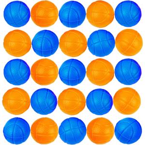 ArtCreativity Pack of 24 Mini Replacement Basketballs for Desktop Mini Basketball Games, Plastic Basketball Toys in Blue and Orange, Accessories for The Desktop Basketball Shooting Game
