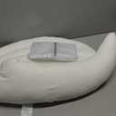 Choc chick Curve Long Toddler Kids Body Pillow for Sleeping, 34x27 inches Moon Shape Soft Child Hug Pillow, 100% Natural Cotton Pillowcase, Washable & Breathable Crib Pillow for Kids