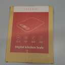 CROWNFUL Food Scale, 11 lb Digital Kitchen Scales with Built-in Coin Battery, Weight Ounces and Grams for Cooking and Baking, 6 Units with Tare Function, LCD Display, 304 Stainless Steel, Black