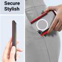 RAPTIC Shield Case Compatible with Samsung Galaxy S24 UltraCompatible with MagSafe, Shockproof Military Grade Protection, Durable Anodized Aluminum Frame, 10ft Drop Tested, Red