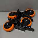 QNCZ 4" Caster Wheels, Outstanding Casters Set of 4 Heavy Duty, Silent Industrial Casters, Locking Casters Wheels for Furniture, Castor Wheels for Cart, Workbench.