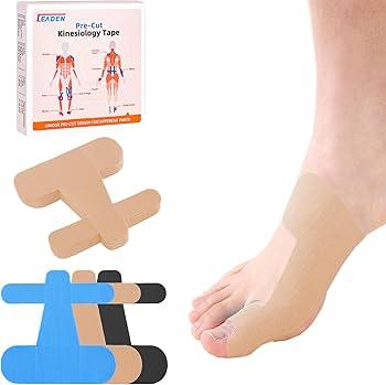 IEADEN Precut Kinesiology Tape for Bunion, 40 Pcs, Bunion Corrector & Relief, Big Toe Support and Pain Relief, Breathable Hypoallergenic Latex-Free Tape, (Beige)