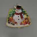 Snowman Christmas Paper Towel Holder, Iron Christmas Decorations Indoor with Round Base, Snowman Decorations for Home, Xmas Paper Towel Holder Stand Accessories for Bathroom Kitchen Dining, 2 PCS