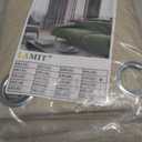 LAMIT Linen Curtains 84 inch Length 2 Panels, Grommet Thick Soft Light Filtering Curtains Privacy Living Room Window Drapes for Bedroom/Farmhouse, W52 x L84, Natural Beige