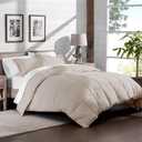 H&H Decor Luxurious & Super Soft 1 Piece Comforter 300 GSM & 4 Pcs Sheet Set 100% Egyptian Cotton 1000 Thread Count Pattern Solid (Queen, Sand,Solid)