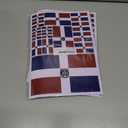 2 x QQSD Dominican Flag Sticker Decal in Multiple Sizes, 3 Pack, 11.7 x 8.3 Inches