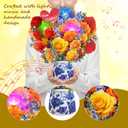Elegant Roses Light and Music Pop Up Card, 12 Inches Flowers 3D Greeting Card, Happy Mother's Day, Gift For Mother, Grandma, Mom, Stepmom, Wife, Women, Includes Envelope & Message Note