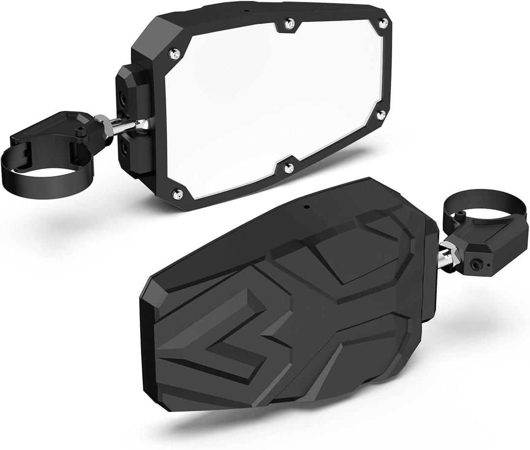 UTV Side Mirrors with 1.65" -2" Roll Bar, TXZSXS RZR Side Mirrors Compatible with Polaris RZR, Can Am Maverick X3, Kawasaki Teryx, Talon, Arctic Cat Wildcat, Gator, CFMOTO, Pioneer Rhino, Yamaha YXZ