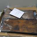 Furologee Night Stand Set of 2, Nightstand with 2 Fabric Drawers, Bed Side Table with Open Shelf, Wooden Top, Hooks, Backboard Design, End Table for Bedroom, Study, Hallway, Brown