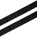 X AUTOHAUX 2pcs Bling Car Front Rear Door Edge Sill Protector Guard Bumper Faux Crystal DIY Sticker 60cm Length 7cm Width for SUV Car Black