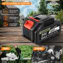 20" Hedge Trimmer Cordless,Electric Bush Trimmer with 2 Pack Rechargeable Batteries,Lightweight Hedge Trimmers,3000RPM 180Rotatable Head,3/4" Blade Gap