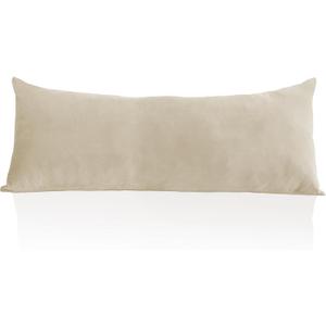 StangH Beige Velvet Body Pillow Cover Super Soft Large Pillowcase for Pregancy/Baby, Home Decoration for All Seasons Sofa Bedroom Theater, 20 x 54-inch, 1 Piece