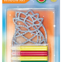 Creativity for Kids Window Art Fun Fruits - Paint and Decorate 2 Suncatchers, Create Your Own Window Art for Kids 2 Pack