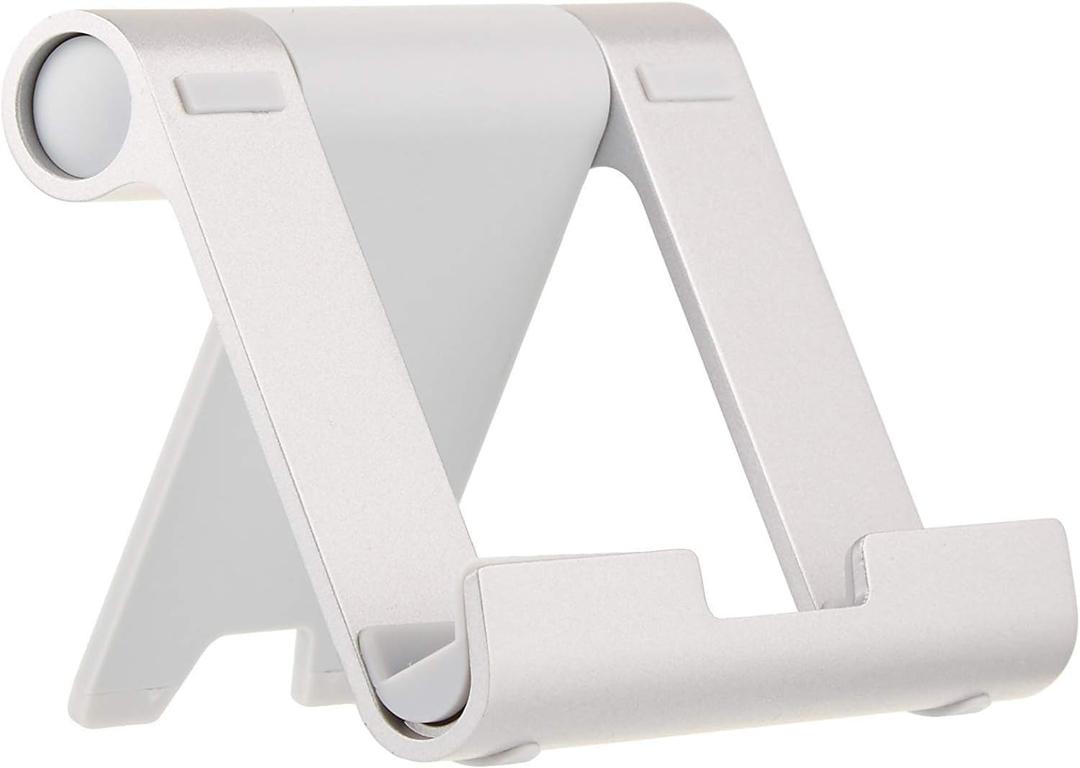 AmazonBasics L6LSH001-CS-R Multi-Angle Portable Stand for Tablets, E-readers and Phones - Silver