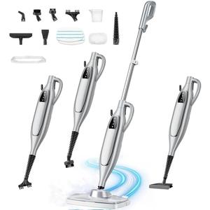 Steam Mop, 11-in-1 Powerful Handheld Steam Cleaner with 11.8 OZ Removable Tank, Detachable Steam Mops for Floor Cleaning with 23FT Power Cord, MultiPurpose Steamer for Hardwood Tile Carpets Furniture