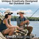 AMACOOL Bucket Hat Fan, Gifts for Him Father Dad Husband, Fishing Essentials for Women Men Camping Hiking Beach Gardening (Beige)