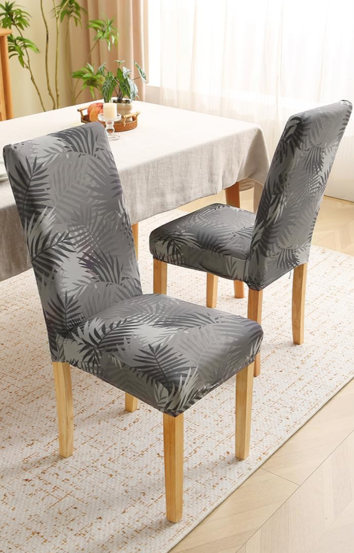 Secgo Chair Covers for Dining Room 6 Pack, Stretch Dining Chair Cover, Washable Spandex Kitchen Parsons Chair Slipcovers, Blue Chair Covers for Home or Party