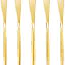 U-QE 180Pcs Gold Plastic Knives, Disposable Heavy Duty Plastic Silverware, Heavyweight Knives, Gold Flatware Perfect For Parties, Weddings and Everyday Use