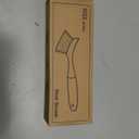 2 Pack Dish Brushes with Bamboo Handle, Kitchen Dish Scrubber Built-in Scraper, Scrub Brush for Pans, Pots, Counter & Kitchen Sink Cleaning, Dishwashing and Cleaning, Perfect Cleaning Tools, Gray