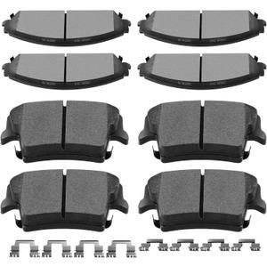 SCITOO D1058 D1057 Front Rear Semi-Metal Brake Pads Sets Fit For Chrysler 300 2005-2019,For Dodge Challenger 2009-2017,For Dodge Charger 2006-2019,For Dodge Magnum 2005-2008
