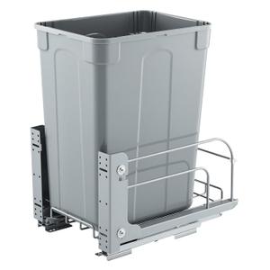VEVOR Pullout Trash Can for Kitchen Cabinets, 35 QT Garbage Waste Recycling Bin, Under Mount Waste Container, with Heavy Duty Metal Soft Close Sliding System and Door Kit, for Sink, Under Counter