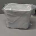 LALASTAR Trash Can with Lid, Wall-Mounted Under Sink Small Garbage Can for Kitchen, Bathroom, Hanging Plastic Trash Can, 1.8 Gallon, White (7L-New)