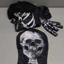 Spooktacular Creations Halloween Skeleton Costume, Unisex Skeleton Costume Jumpsuit for Adult Halloween Themed Parties Adult Size XL with Mask