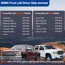 80995 Front Left Driver Side Armrest Kit Fit for Chevy Silverado GMC Sierra
