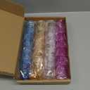 Zeyune 1.2oz Colorful Shot Glasses Acrylic Unbreakable Party Shot Glasses Compatible with 6 Shot Glass Dispenser and Holder(Clear, Yellow, Blue, Purple, 24 Pcs)