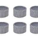 Yourtablecloth Napkin Rings or Napkin Holders – Enhanced & Appealing Table Décor for Weddings, Parties, Christmas, New Year or Every Day Use–Hammered Gold Napkin Rings– Set of 12