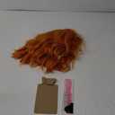 12 Inch Short Wavy Wig with Bangs Short Orange Bob Wigs for Women Wavy Bob Wig with Bangs Synthetic Natural Looking Heat Resistant Wigs