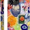 Generic Compatible with for iPhone 16 Pro,Fruit Lemon European Summer Collage Phone Case for Girl Women Boy Men,Scratch Resistant Shockproof Cover Phone Case for iPhone 16 Pro