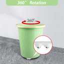 12 Pcs Self Adhesive Caster Wheels Stainless Steel 360 Swivel Low-Profile Rollers,Universal Sticky Pulley for Furniture Legs, Kitchen Appliances, Storage Bins, Trash Can & Mop Bucket
