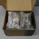 Chibery 20 Pack Half Overlay 3D Soft Close Concealed Hinge for Face Frame Door  Frameless Door, Clip-on Plate, Self Closing Hidden Satin Nickel, 105 Open Angle Concealed Stainless Steel Hinges