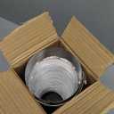 Flamorrow 4-inch Semi Rigid Dryer Vent Hose, Flexible Aluminum Dryer Vent Duct with 2 Clamps & Aluminum Foil Tape, 3 Feet Length Semi-Rigid Dryer Vent Hose for Tight Space, Efficient Airflow