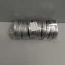 Silver 15Ring+15Lids 86mm/3.38" Canning Lids with Rings Wide Mouth for Canning Jars, Split Lids and Rings Food Grade Material, Fit & Airtight for Wide Mouth Jars (15)