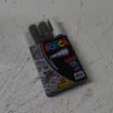 posca Markers Set, 4 Medium Paint Markers 5M  Mono Tones  Black, White, Gold, Silver